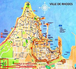 203- Rhodes ville et port d'honneur